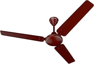 Bajaj Frore 1200 MM (48") 1 Star Rated Ceiling Fans For Home | BEE Star Rated Energy Efficient Ceiling Fan | Rust Free Coating For Long Life | High Air Delivery | 2-Yr Warranty 【Brown】