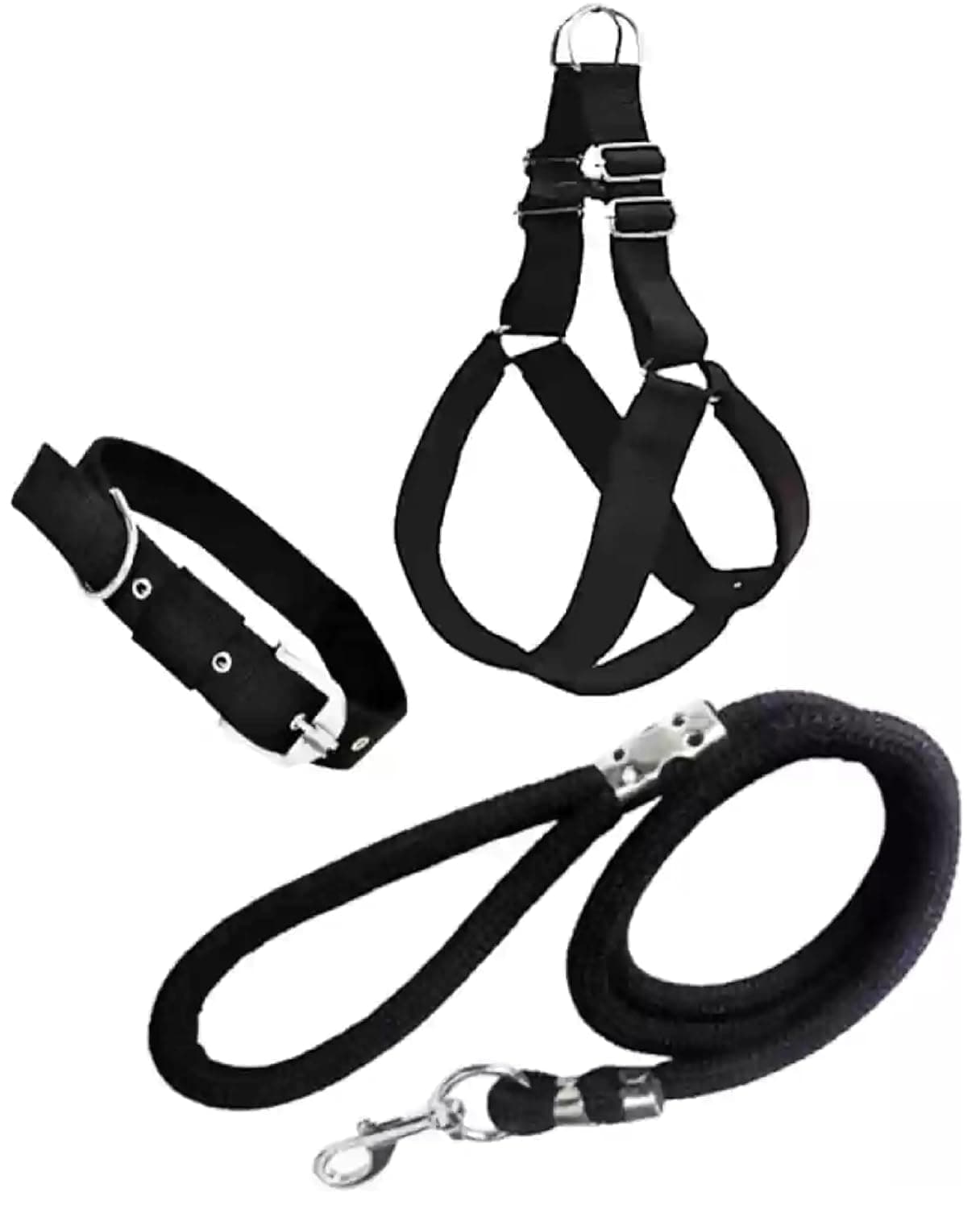 Agirav No Pull Dog Harness - Step in Dog Harness and Leash for Small Medium Large Dog - Escape Proof Adjustable Soft Leash Collar Set for Walking Training Hiking Outdoor, 15 Cm, 15 Cm