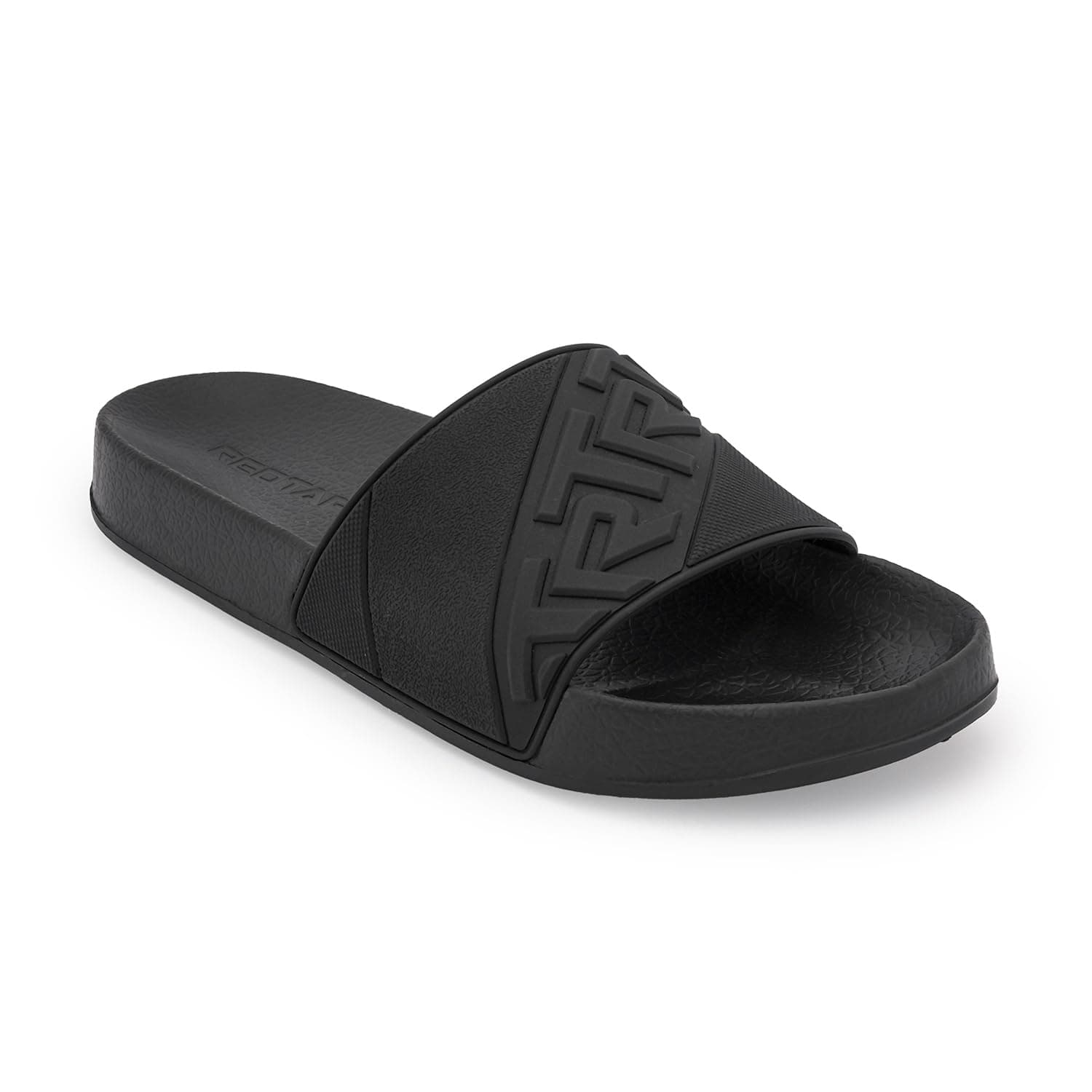 Red Tape Flip Flops for Men for Casual Poolside Comfort | Black | 9 UK