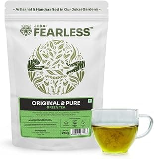 Fearless Green Tea Original & Pure | 250g | Natural Loose Leaves | Non Bitter Assam Tea | Silver Tips | Exported Worldwide, Now In India | Single Estate Jokai | Makes 150+ cups