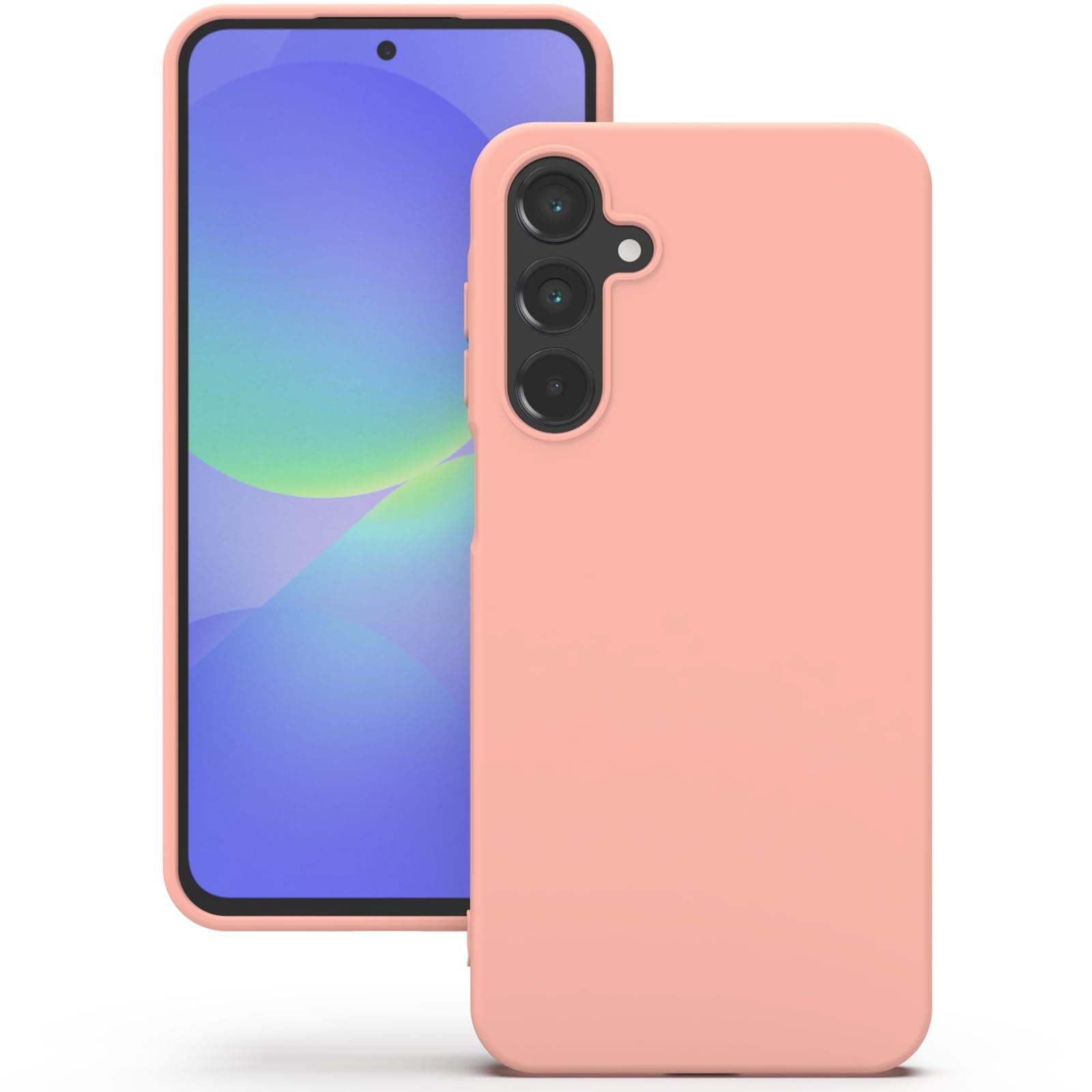 YATWIN Silicone Back Case for Samsung Galaxy A36, Soft-Touch Phone Back Cover for Samsung Galaxy A36 - Pink