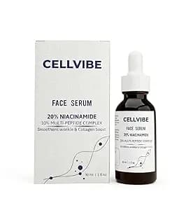 Face Serum with 20% Niacinamide +10% Multi-Peptide Complex for Acne Marks, Oil Control & Pore Minimizing | Skin Brightening & Anti-Aging Serum for Men & Women | 30ml