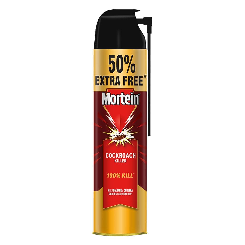 Mortein 625 ml - Fresh Fragrance, Cockroach Killer Spray, Crawling Insect Killer with Deep-Reach Nozzle | 100% Kill Guarantee