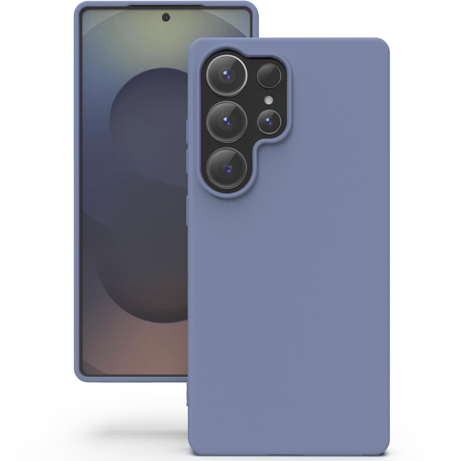 YATWIN Silicone Back Case for Samsung Galaxy S25 Ultra, Soft-Touch Phone Back Cover for Samsung Galaxy S25 Ultra - Lavender Grey