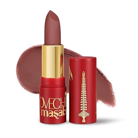 LoveChild Masaba 90s Drip Caramel (Pink Nude) Luxe-Matte Lipstick with Intense One-Swipe Color Payoff in High-Pigment HD Crème Matte Formula, 4gm