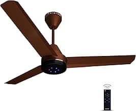 Colorbot Stella BLDC Ceiling Fans 1200mm | BEE 5 Star Rated 370 RPM | Savings up to 65% | Remote Control (Boost, Timer, LED, Reverse Mode) | 4 Years Warranty (Cocoa Brown)