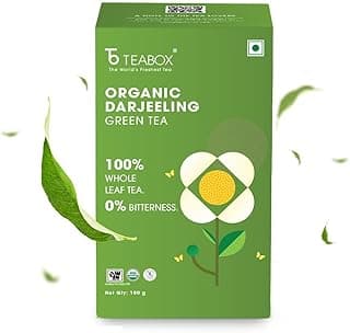 Teabox Green Tea Loose Leaves | Made with 100% Whole Leaf, Sourced from Highlands | 0% Bitterness Assured | 100G