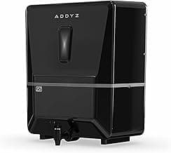 Addyz 8L RO UV UF Water Purifier with 7-Stage Filtration and TDS Control for Clean, Pure Drinking, Water For Home & Kitchen Use | ISI Marked & BIS Certified (Black) Suitable for all type of water.
