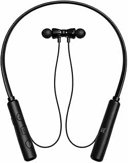 Yachyaev Magnetic Bluetooth Neckband Earbuds with Mic | 100H Playtime, Type-C Fast Charging, Sports Wireless Earphones for Calling, Music & Workout