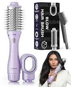 Ownair Hot Air Brush for Hair with Dryer, 4 Heat & Speed Modes, Warm Air Styling, 1200 Watts, Hair Dryer for Women, Styling Brush with 360° Swivel Cord for Easy Styling