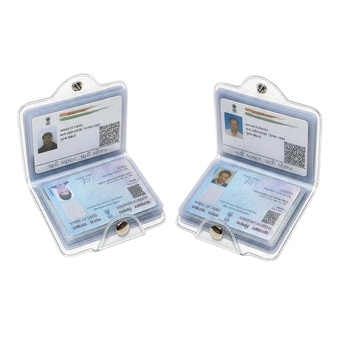 Son Mega Mart Slim Transparent Card Holder Wallet for Men and Women