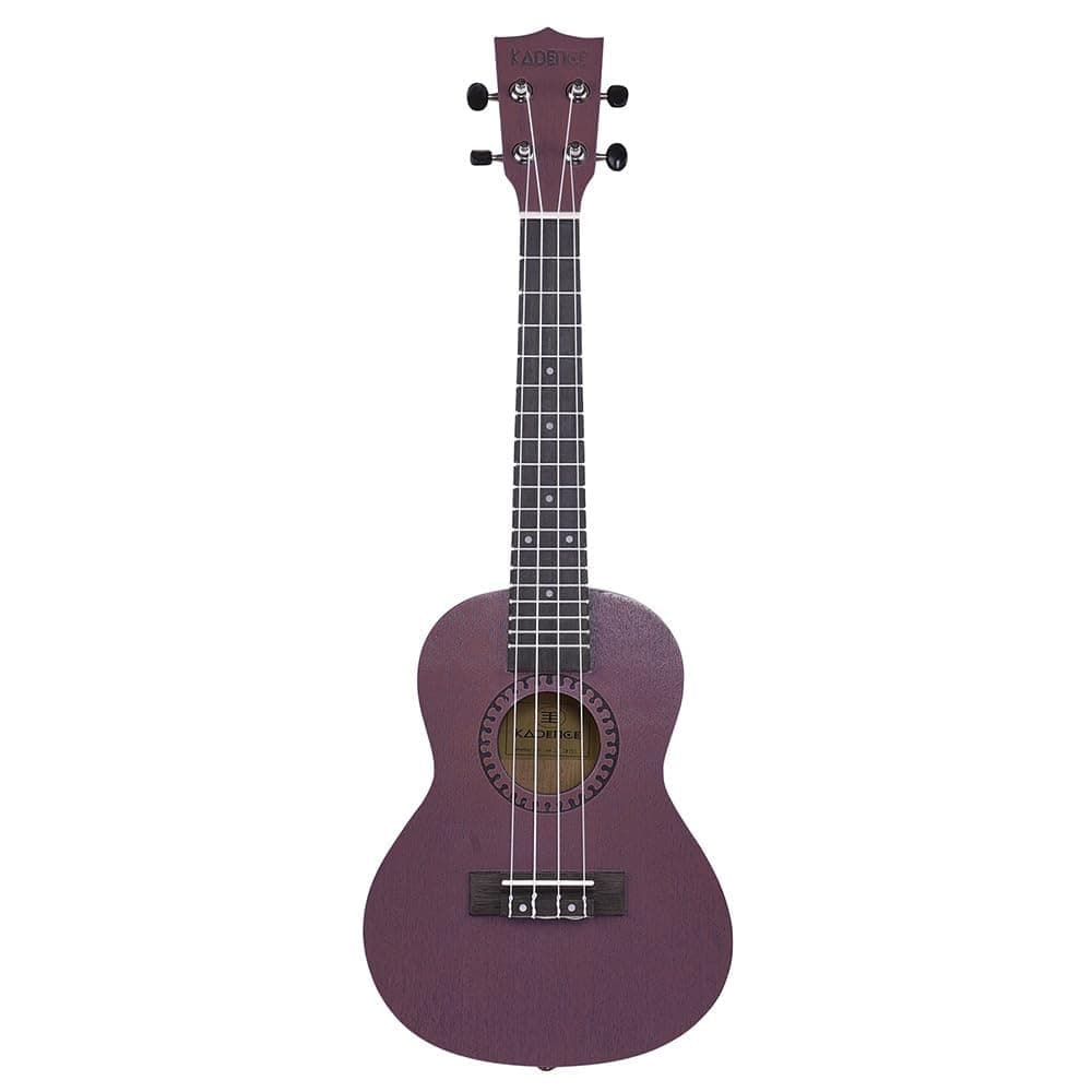 Kadence UKTWPUL Concert 23" Acoustic Ukulele | Sapele Wood | Comes with Bag | Includes Learning Course |Purple