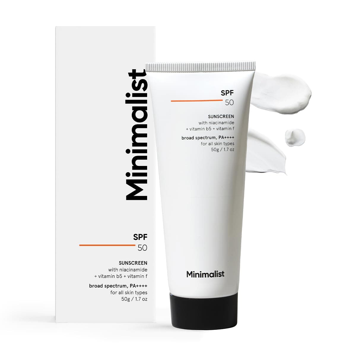 Minimalist Sunscreen SPF 50 PA++++ with Niacinamide & Multi-Vitamins | Broad Spectrum | Hydrating Sun screen for Dry & All Skin Types | Face Sunscreen for Men & Women | 50gm