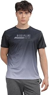 DOMIN8 Men's Lightweight Ultra Smooth Activewear T Shirt Grey