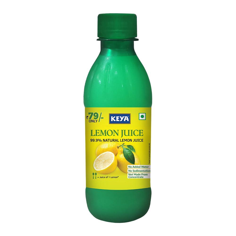 Keya Lemon Juice Concentrate 250ml | Contains Natural Lemon Juice | Goodness of 25 Fresh Lemons