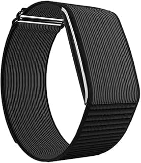 Maxelon Maxfit 2.0 Fitness Smart Band with Upto 47 Days Battery | 170+ Sports Modes | 24/7 Heart Rate, Stress,HRV Monitor | Supports 41 Languages | Screenless & Sleek | iOS/Android Support (Black)