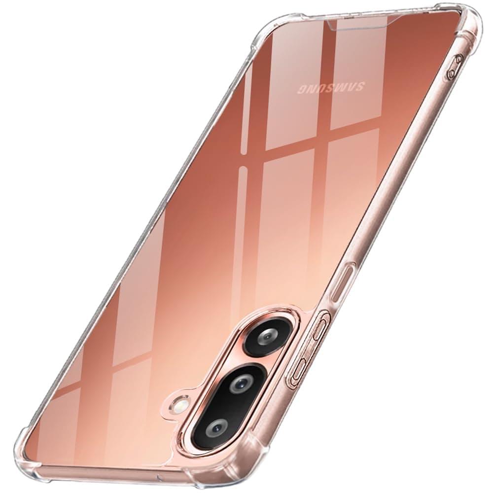 TheGiftKart Crystal Clear Back Cover Case for Samsung Galaxy M36 5G / F36 5G | Shock Proof 360° Protection | Hard Clear Back Cover Case for Samsung Galaxy M36 / F36 5G (PC & TPU, Transparent Bumper)