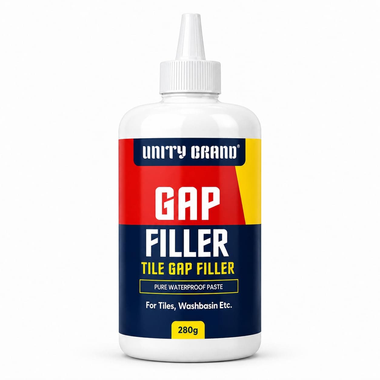 UB Unity Brand Wall Repair Paste Tube Waterproof Crack Filler for Walls & Tiles Gap Filler | White Cement Sealant & Joint Repair Paste | Tile Grout Repair Waterproof for Bathroom & Wall Cracks (280 g)