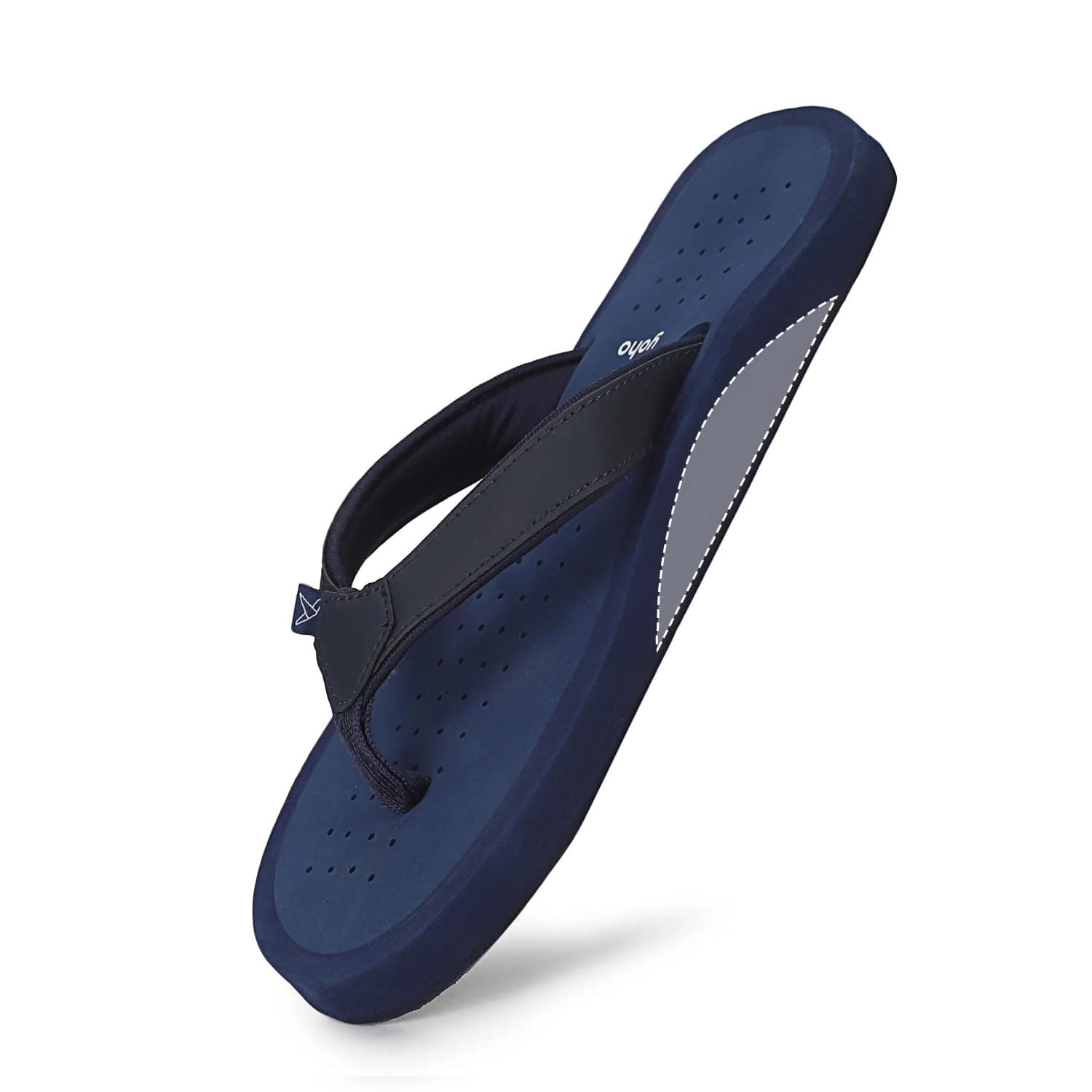 YOHO ArchFlex orthopedic slippers for women | Arch support for pain relief | Soft, Anti-Skid, lightweight | comfortable padded straps flip flops for Everyday | Mystery Blue - UK 4