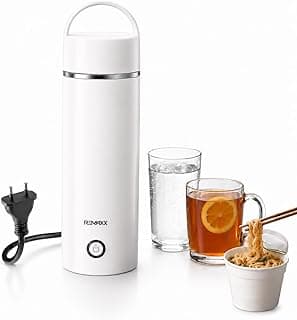 Remaxx Thermo X 400ML Electric Kettle | 304 Food Grade Stainless Steel | Quick Boil Technology | Auto Shut-Off | Leak Proof | Cool Touch Body | Ideal for Office, Travel & Home (Portable)