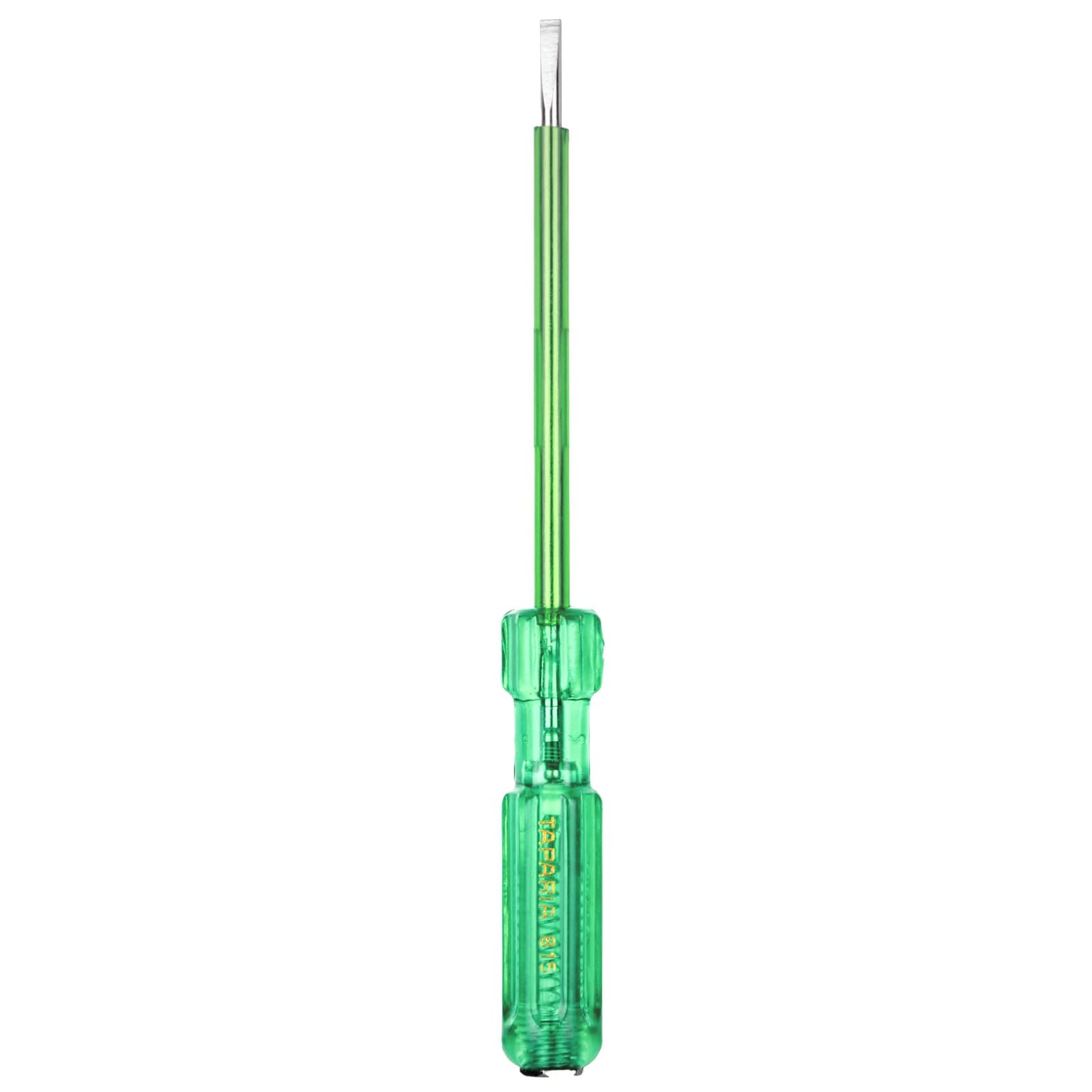 Taparia 815 Tester | Neon Glow Light | Green Colour | 180 mm | PVC Insulated Sleeve withstands upto 2000 V DC | Comfort Grip| Suitable for Electrical, Home, DIY and Professional