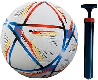 M ART PVC Qtr Football Size-05 with Pump Multicolor