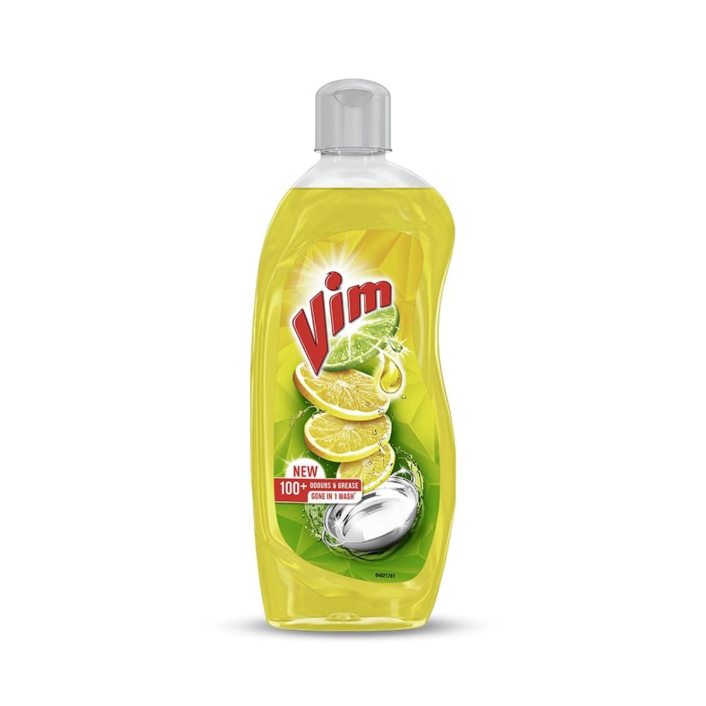 Vim Dishwash Liquid Gel Lemon 500 ml Bottle