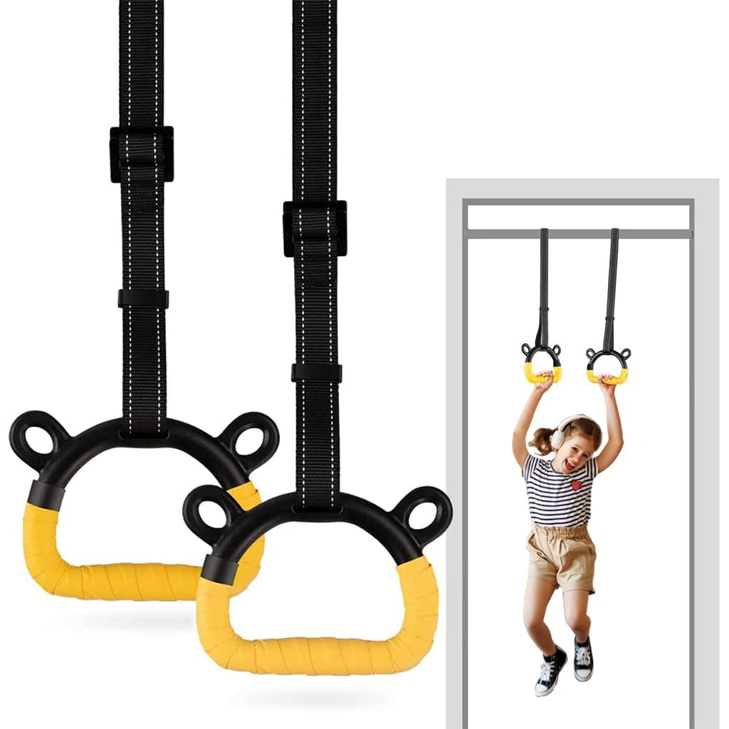 Proberos® 1 Pair Kids Gymnastic Rings, 400 Kg Loading Robust Gymnastic
