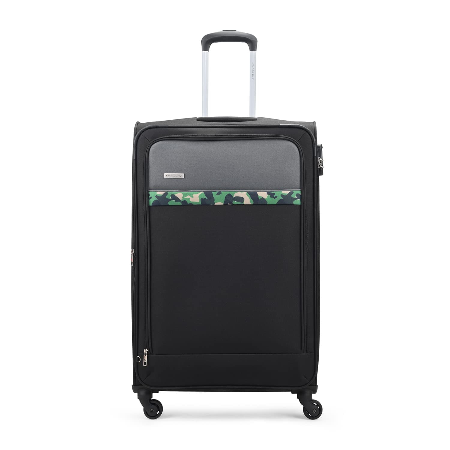 Aristocrat Commander Soft Case Large Size (Check-in) Trolley Bag, Black