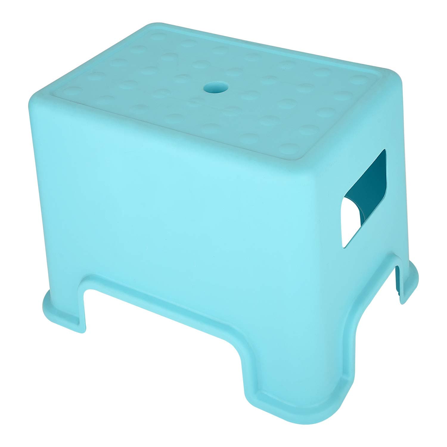 Asian Plastowares - Recto Multipurpose Stool for Bathroom, Home, Kitchen, Office, Kids - Comfort Seating - Plastic, Durable, Anti-Skid, Lightweight - Blue, 26 cm