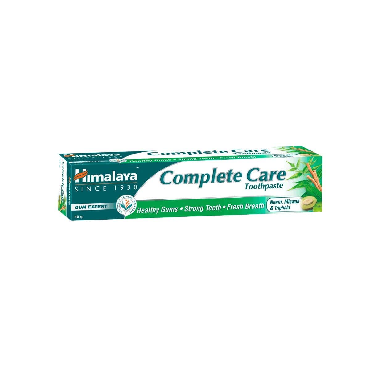 Himalaya Complete Care Toothpaste 80g | For Strong Teeth & Healthy Gums | With Neem, Miswak & Triphala | Herbal Formulation