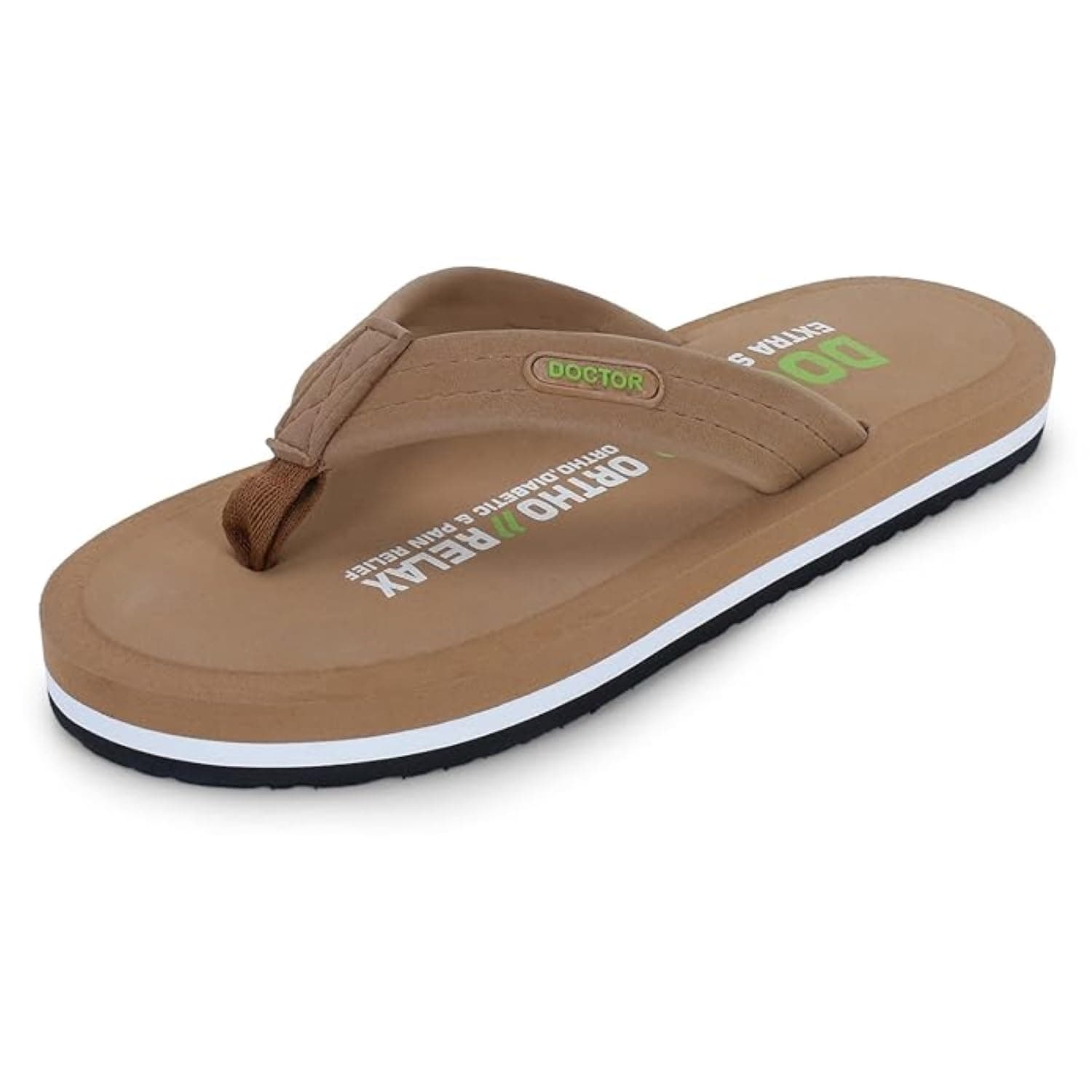 DOCTOR EXTRA SOFT Ultra Cushion Slippers for Men's| Lightweight & Comfortable| Orthopedic & Diabetic| Casual & Stylish| Non-Slip Durable Mcr Dr Chappals & House Flip flops For Gent's & Boy’s D-32
