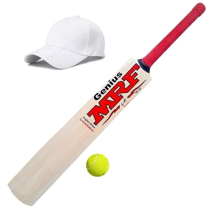 PMG Virat Kohli Wooden Cricket Bat for Boys 9-14 Years, Size-6 (1 Bat, 1 Ball, 1 Cap)