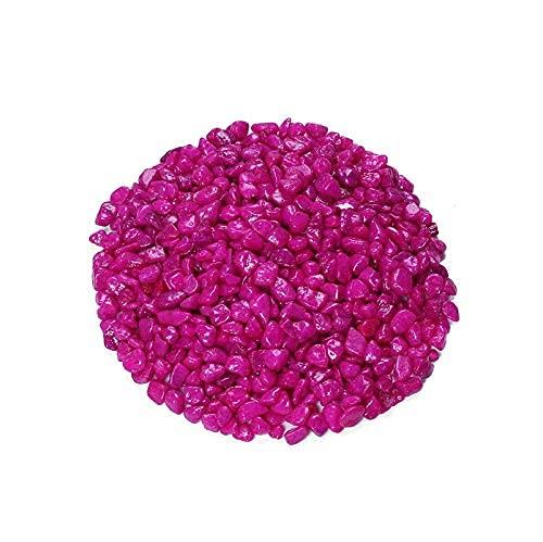 BUM BUM BHOLE Polished Colored Pink Stone Marble Pebbles for Home Garden Aquarium Outdoor Decoration 2 Kg
