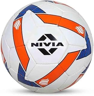 Nivia Shinning Star Football for Match & Practice | Durable Outdoor & Indoor Game Ball | Perfect for Kids & Adults | Smooth Touch & Accurate Flight