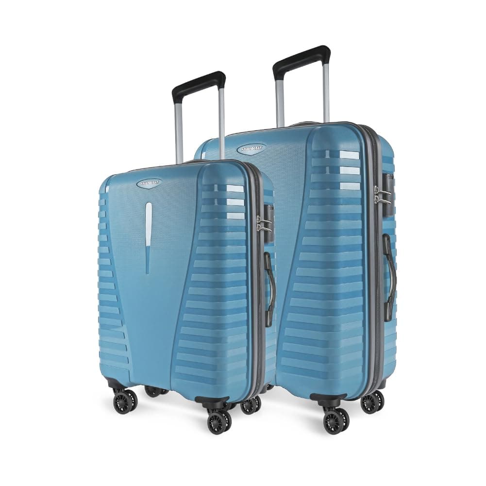 Aristocrat Airpro Set of 2 (Medium+Large) Trolley Bags, Teal Blue