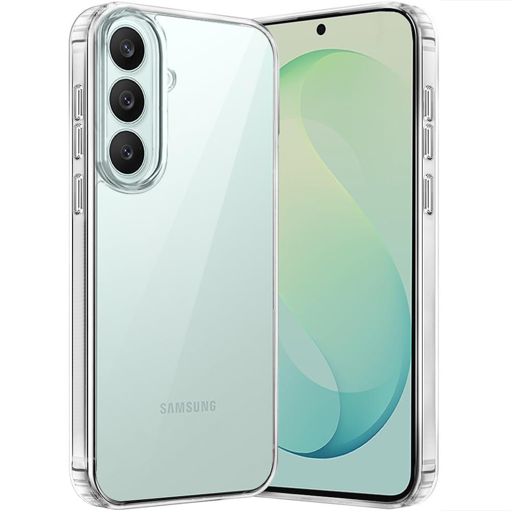TheGiftKart Ultra-Hybrid Crystal Clear Back Case Cover for Samsung Galaxy SXVI FE 5G | Shockproof Design | Camera Protection Bump | Hard Clear Cover Case for Samsung SXVI FE (PC & TPU, Transparent)