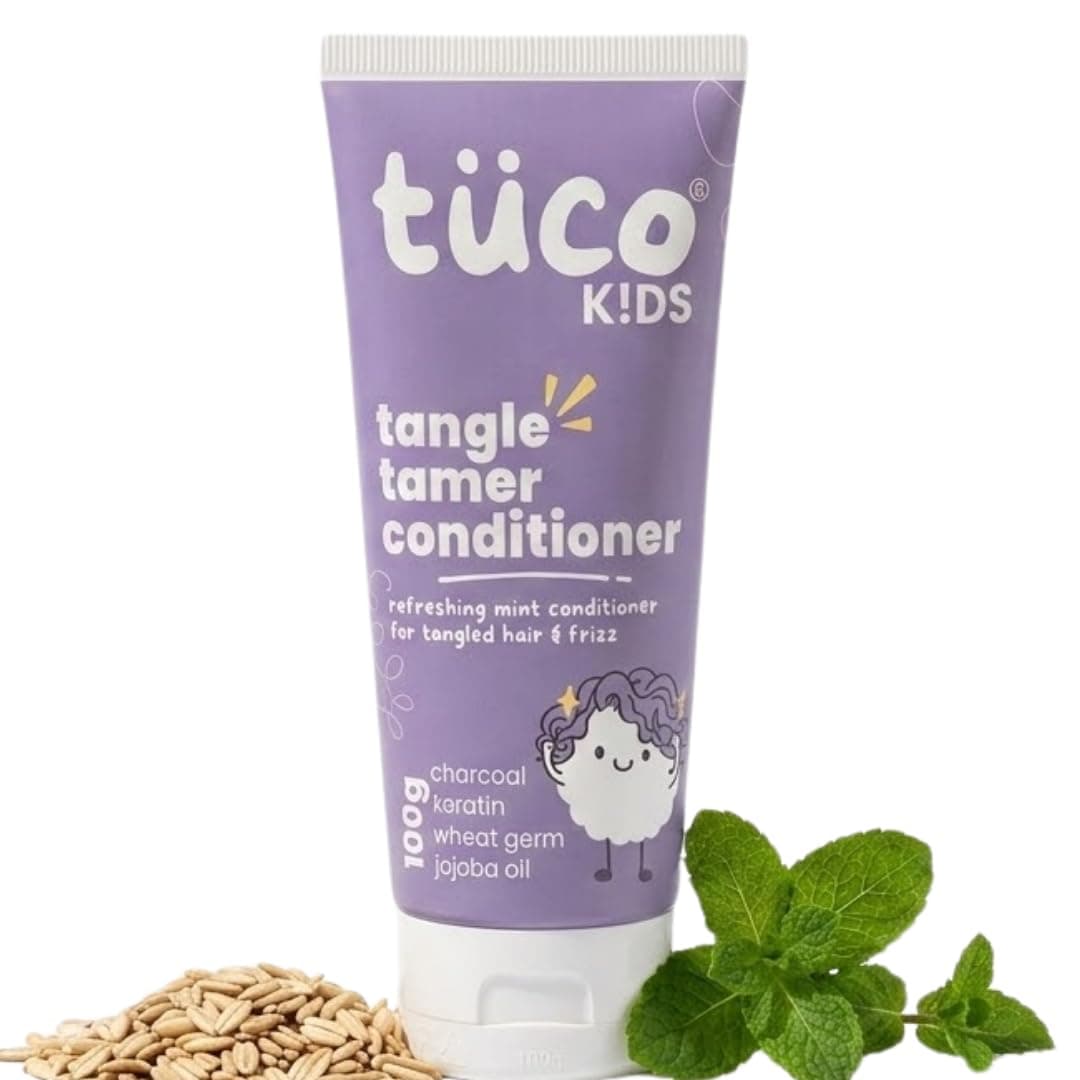 Tuco Kids Tangle Tamer Hair Conditioner for Kids, Jojoba & Keratin, 100ml