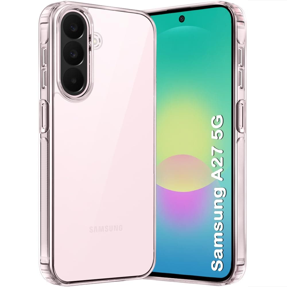 TheGiftKart Ultra-Hybrid Crystal Clear Back Case Cover for Samsung Galaxy A27 5G | Shockproof Design | Camera Protection Bump | Hard Clear Back Cover Case for Samsung A27 5G (PC & TPU, Transparent)