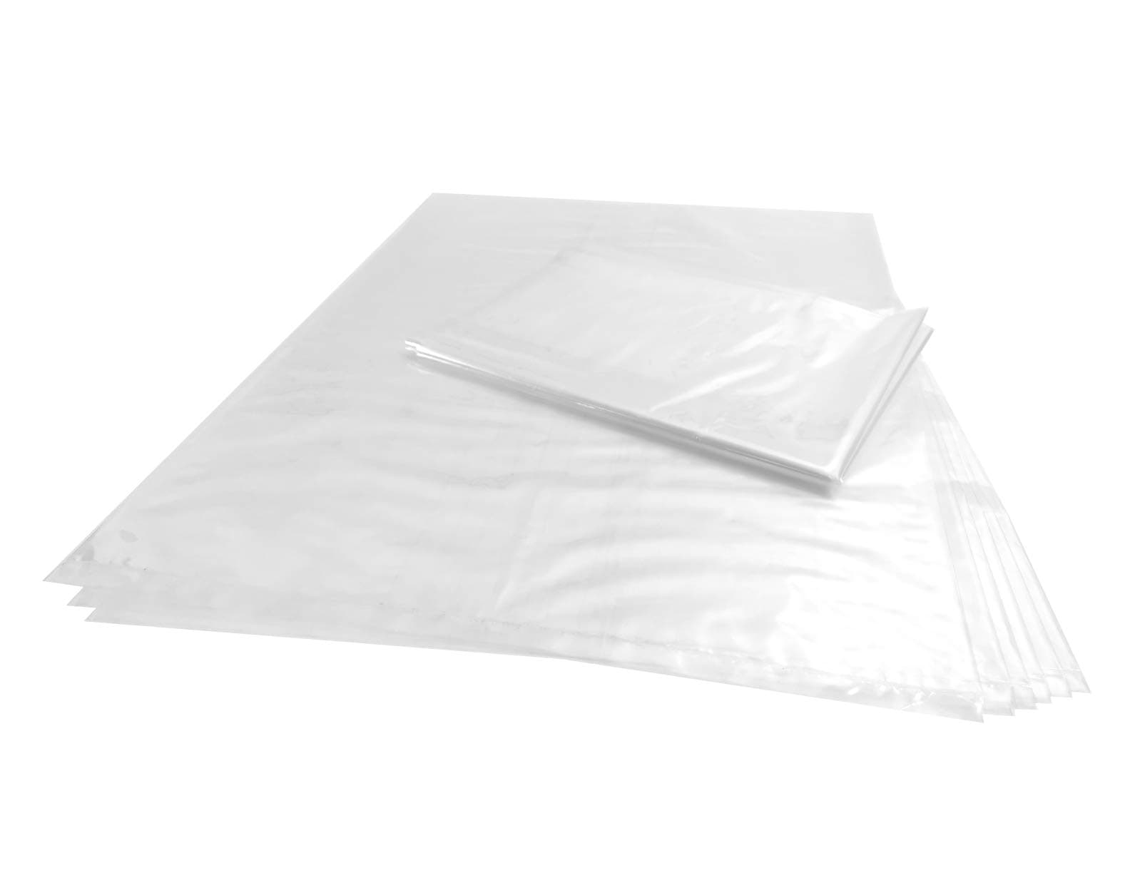 Wowfit 24x36 Clear Flat Poly Bags, 10 CT, 1.6 Mil, Artwork & Poster Covers