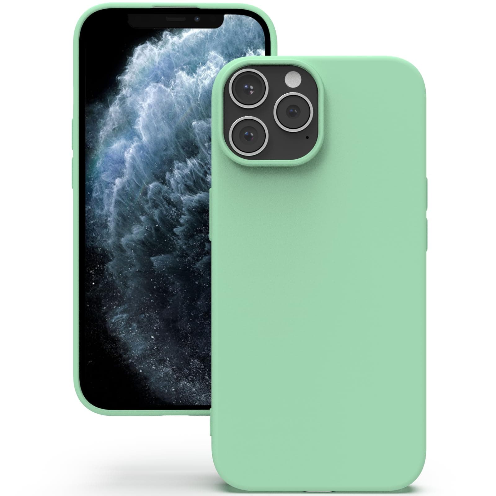 YATWIN Silicone Back Case for iPhone 11 Pro, Soft-Touch Phone Back Cover for Apple iPhone 11 Pro - Light Cyan