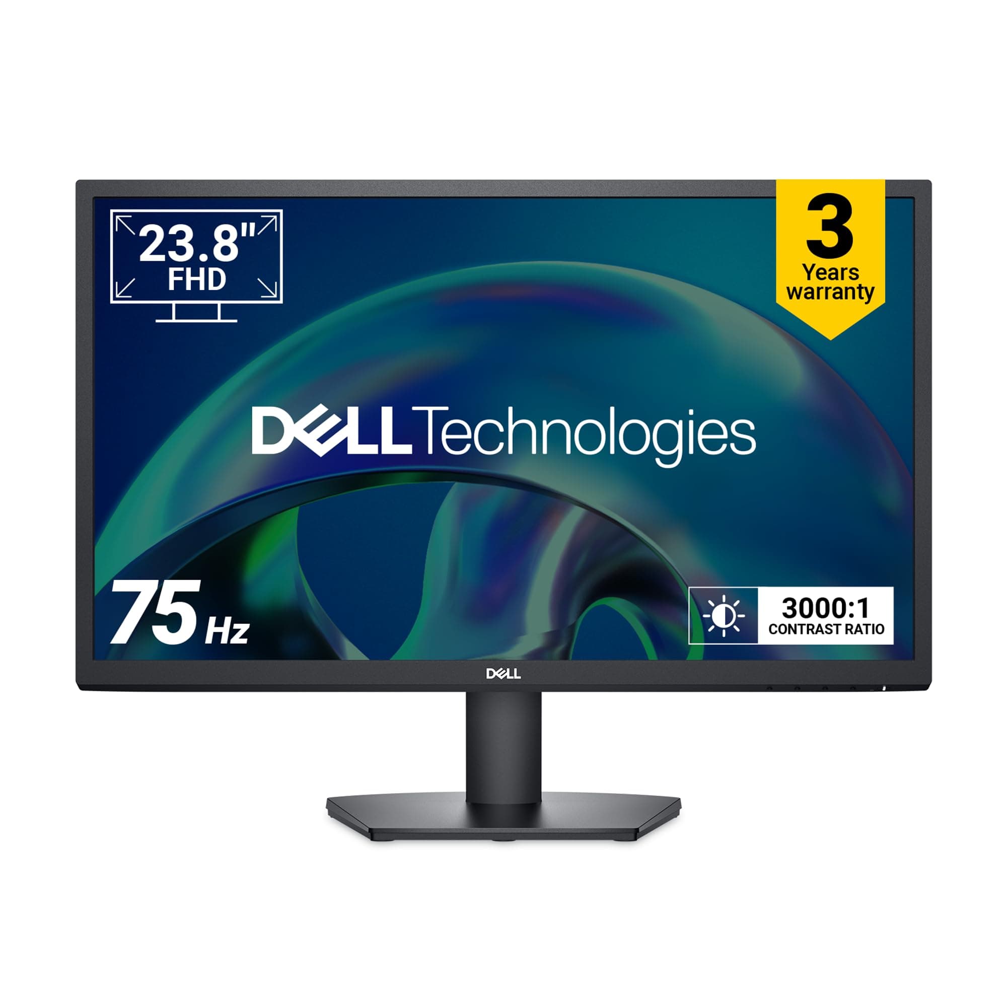 Dell SE2425H 24"/60.96cm FHD Monitor|5ms|75Hz|VA Panel|Aspect Ratio 16:9|3000:1 Contrast Ratio|Brightness 250 cd/m2|Ports 1x HDMI, 1x VGA|Tilt|Antiglare|Narrow Bezel|Eye Comfort Technology