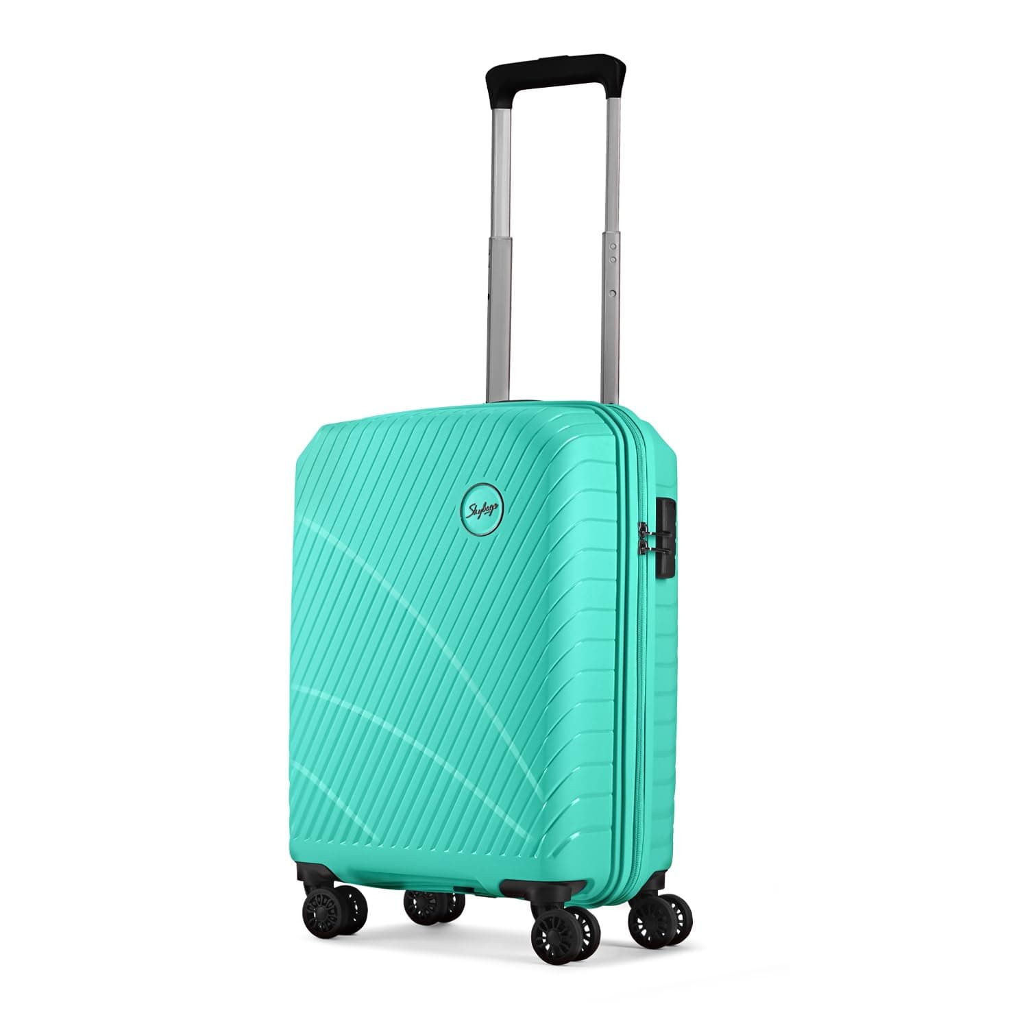 Skybags Streax Cabin (Small Size) Hard Case Trolley Bag, Turquoise