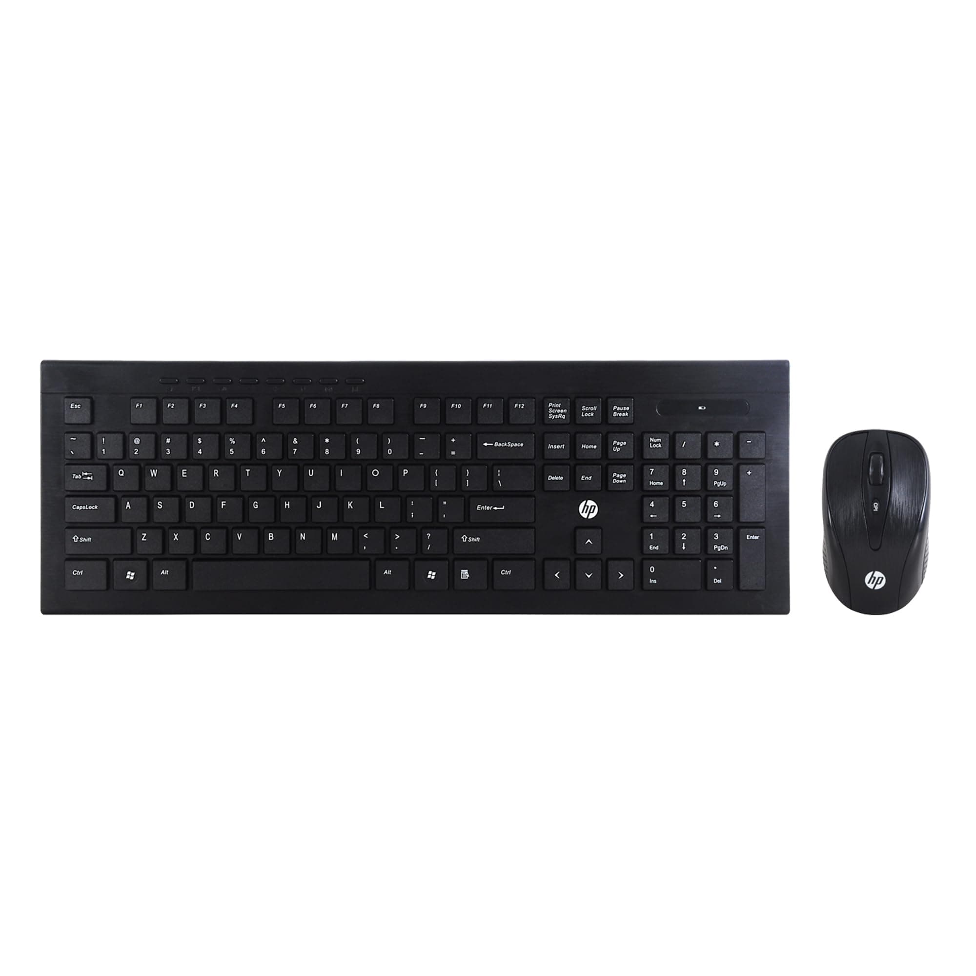 HP USB Wireless Spill Resistance Keyboard and Mouse Combo with 10m Working Range 2.4G Wireless Technology / 3 Years Warranty (4SC12PA), Black