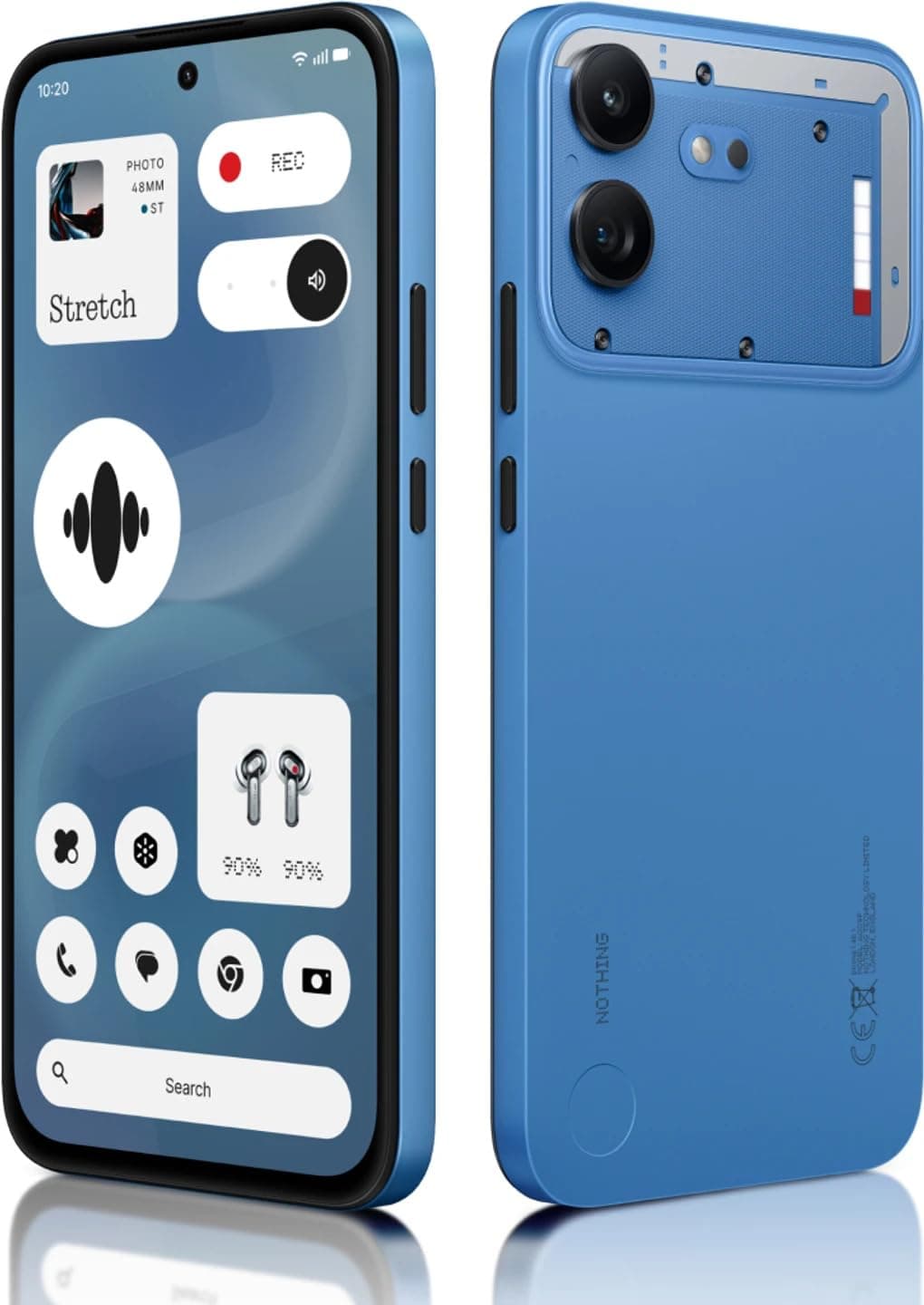 Nothing Phone (4b) 5G (Blue, 8GB RAM, 256GB Storage) | Snapdragon 6 Gen 4 Processor | 6.77-inch FHD+ AMOLED Display | 6000mAh Battery | 50MP + 8MP Dual Camera | Android 16
