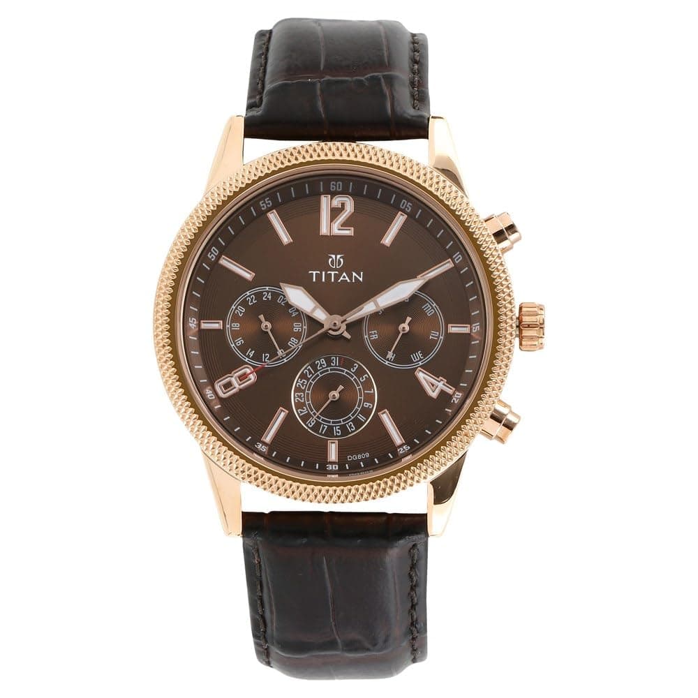 Titan Neo Analog Brass Dial Men's Watch-NM1734WL01 / NL1734WL01/NP1734WL01