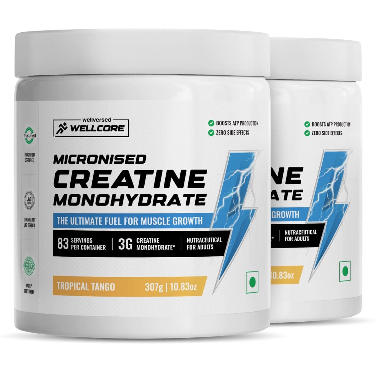 Wellcore Pure Micronised Creatine Powder (83 Servings, Tropical Tango)