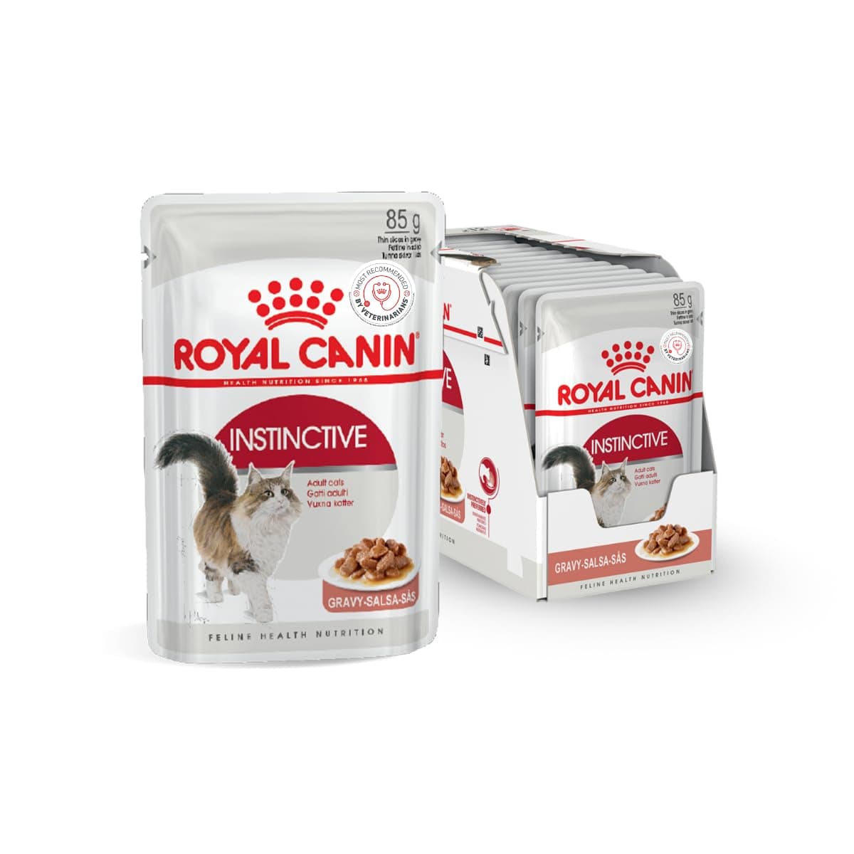 Royal Canin Instinctive Adult Cat, Wet Food, 1.02 kg (85 g x Pack of 12)