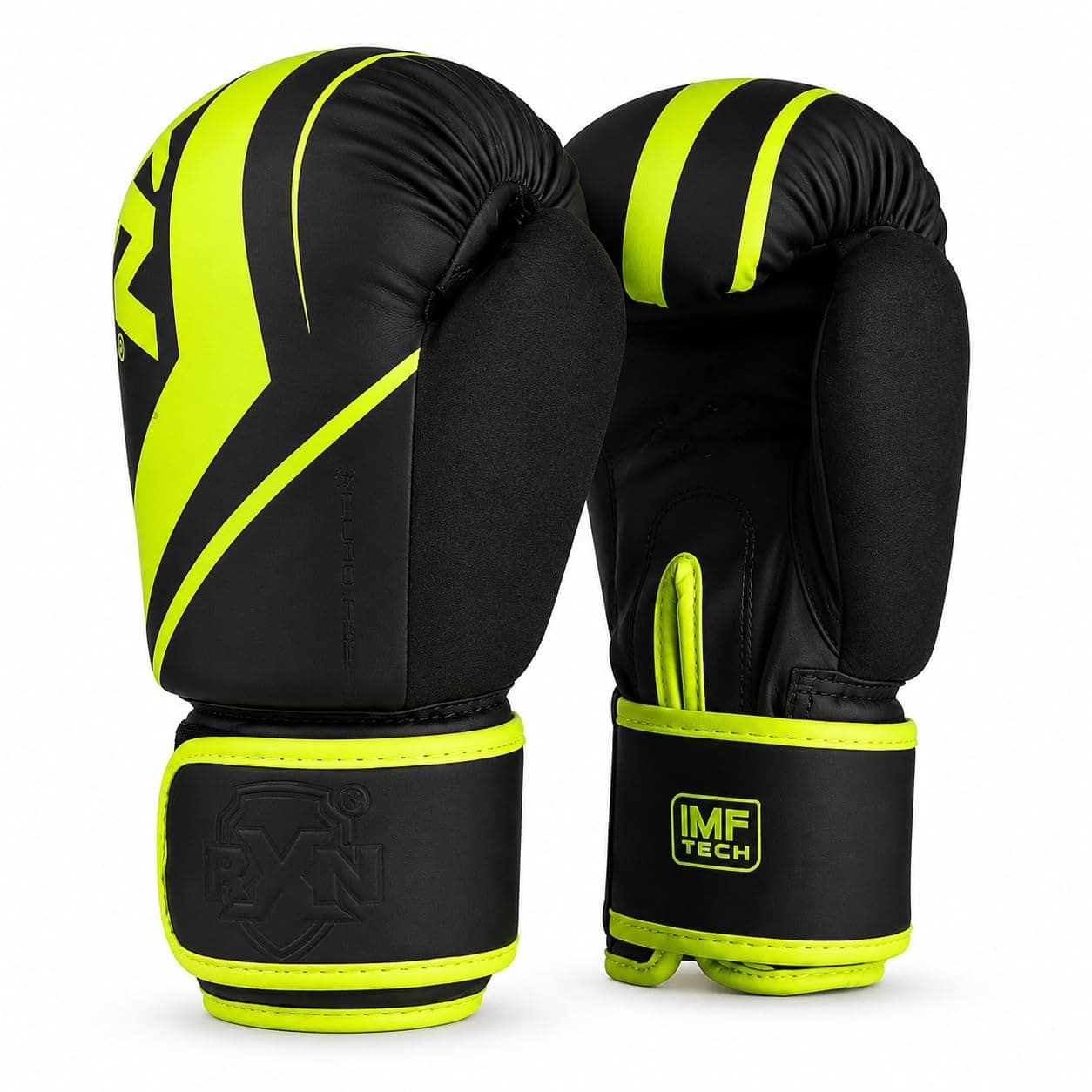 RXN R1 Boxing Gloves with Microfiber Thumb, Premium(Green, 10oz)