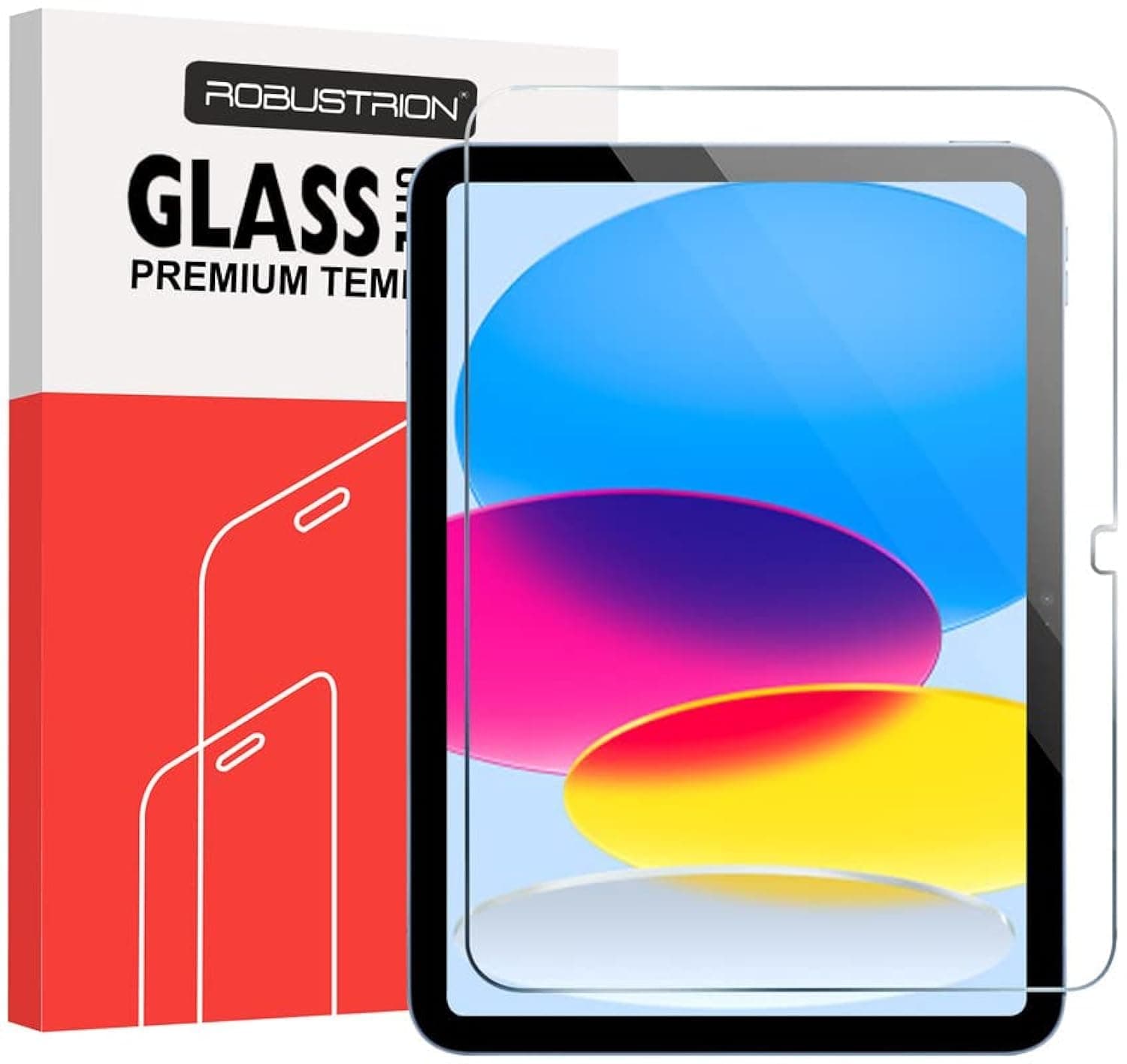 Robustrion Tempered Glass for iPad 11th Generation (A16) / 10th Gen, 1 Pack